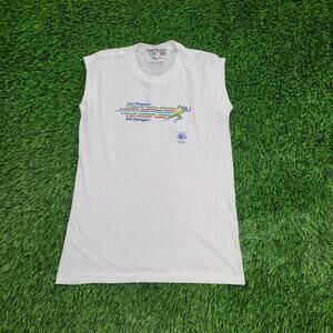Vintage 1984 LEVIS Olympic Shirt XS 16x24 Cropped